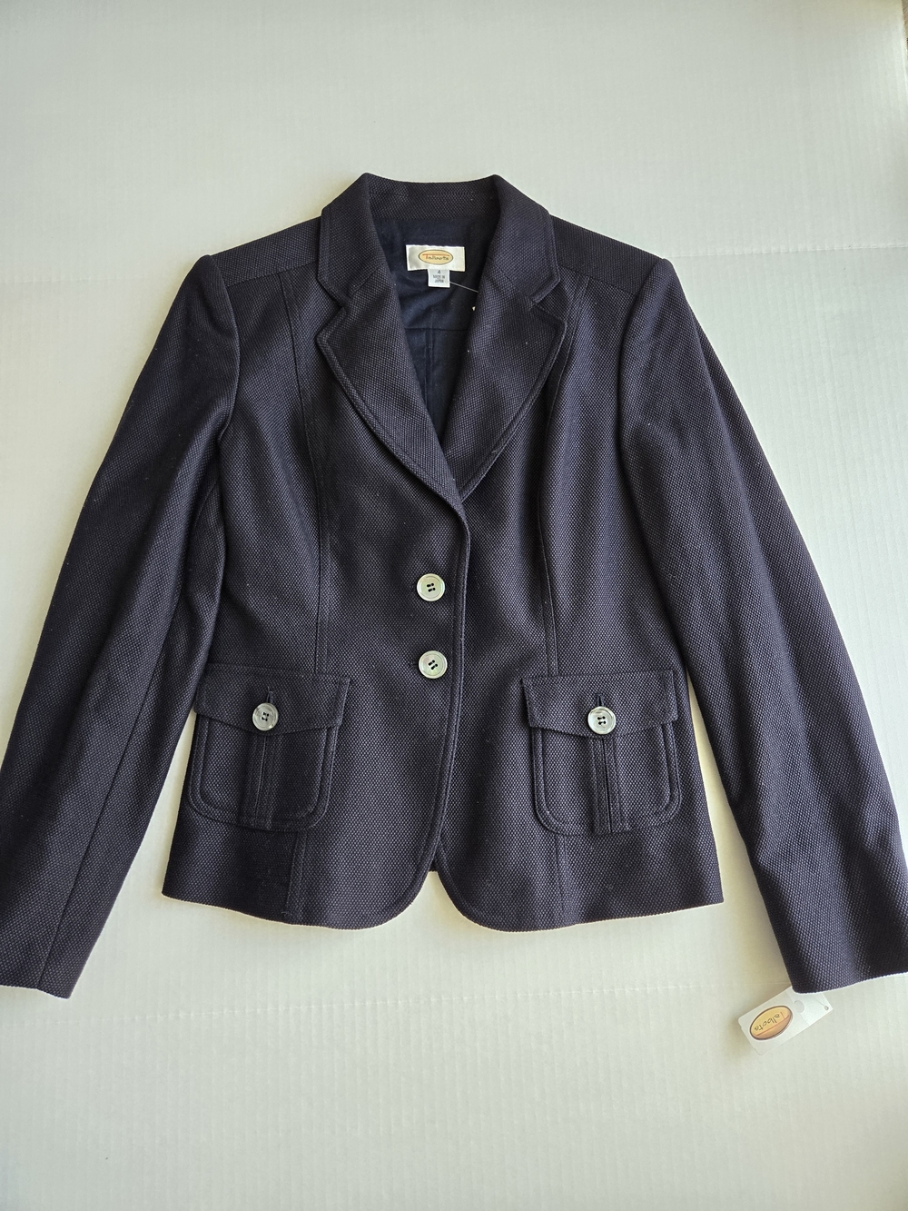 Talbots Vintage Black Women's Blazer - Size 4 - NWT